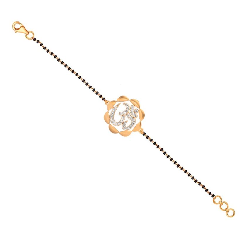 Divine Unity Diamond Aum Mangalsutra Bracelet - Image 3