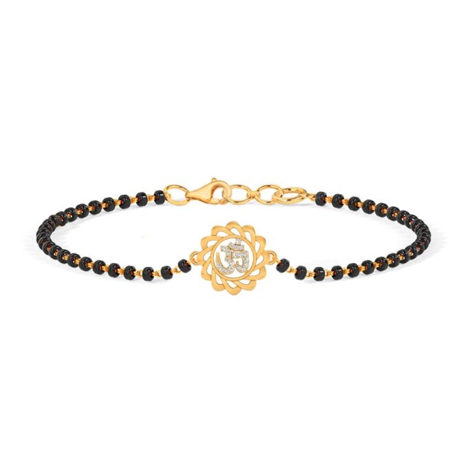 Aum Harmony Diamond Mangalsutra Bracelet
