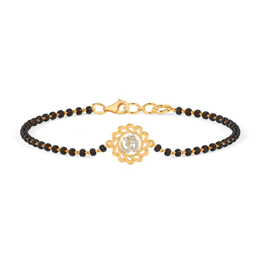 Aum Harmony Diamond Mangalsutra Bracelet