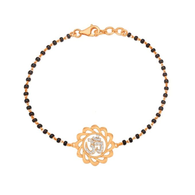 Aum Harmony Diamond Mangalsutra Bracelet
