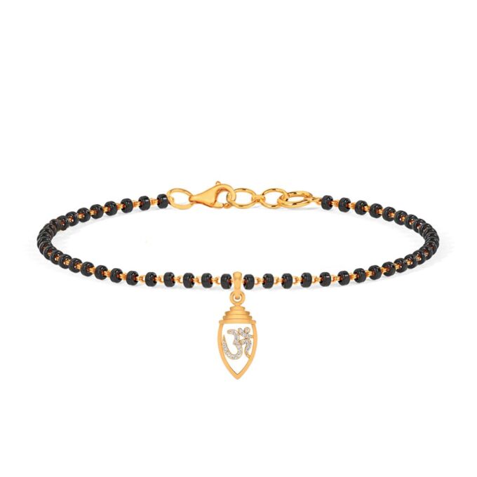 Sacred Aum Diamond Mangalsutra Bracelet
