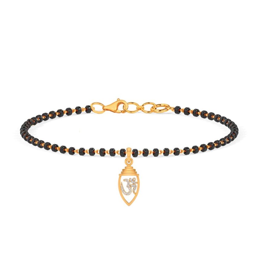 Sacred Aum Diamond Mangalsutra Bracelet