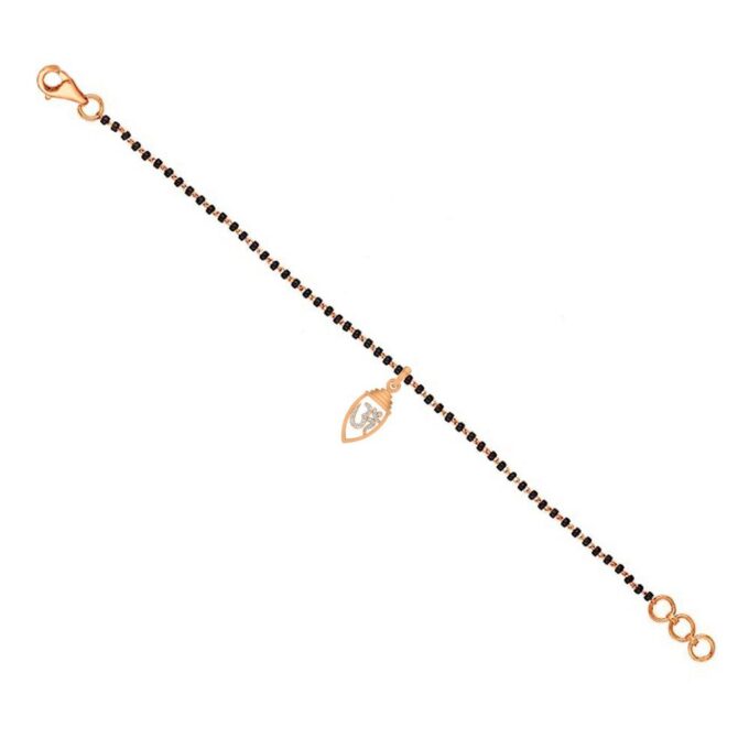 Sacred Aum Diamond Mangalsutra Bracelet