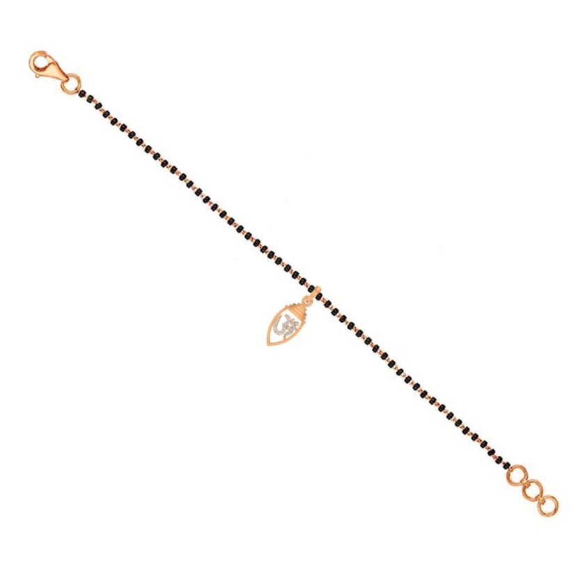 Sacred Aum Diamond Mangalsutra Bracelet - Image 3
