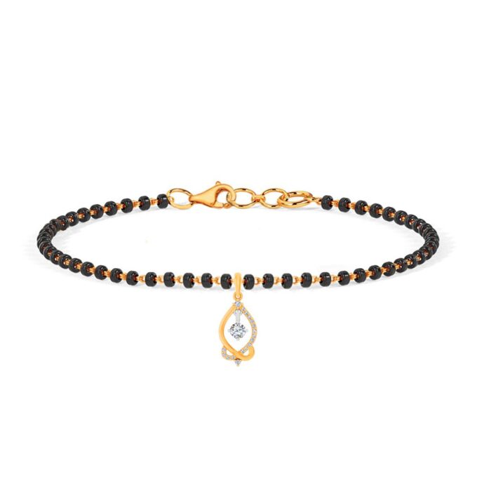 Eternal Bond Diamond-Gold Mangalsutra Bracelet