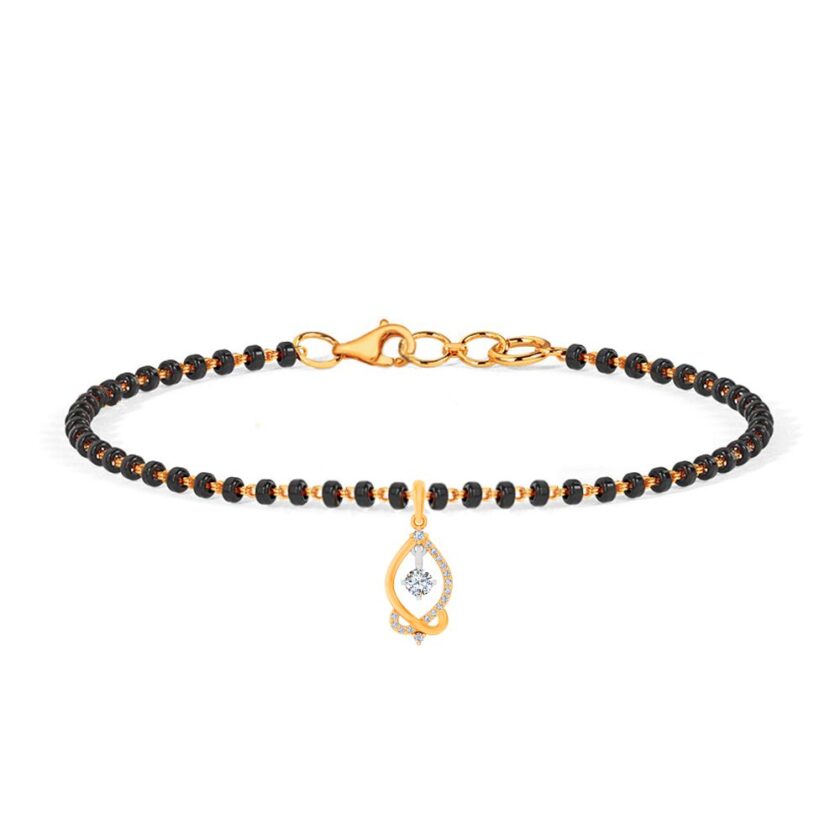 Eternal Bond Diamond-Gold Mangalsutra Bracelet