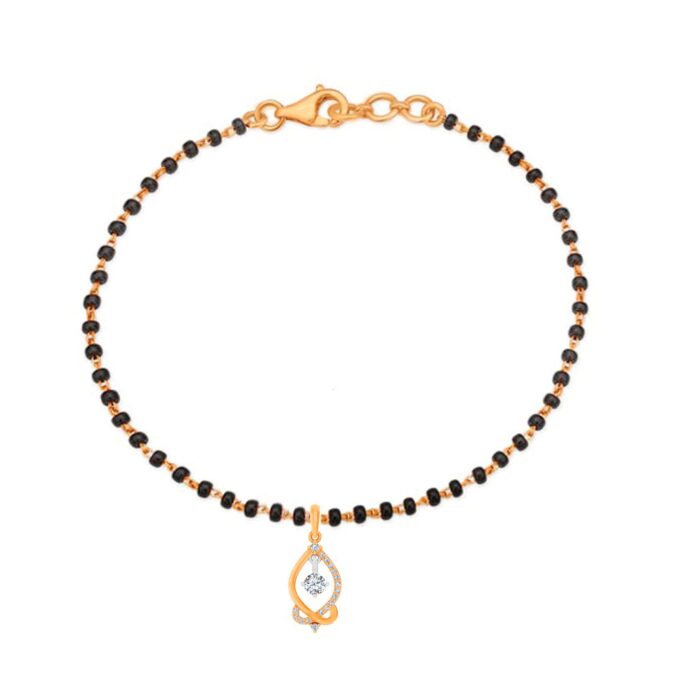 Eternal Bond Diamond-Gold Mangalsutra Bracelet