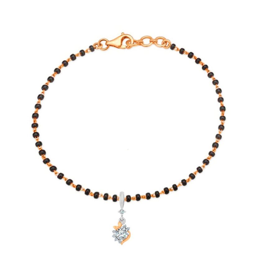 Radiant Solitaire Fusion Mangalsutra Bracelet - Image 2