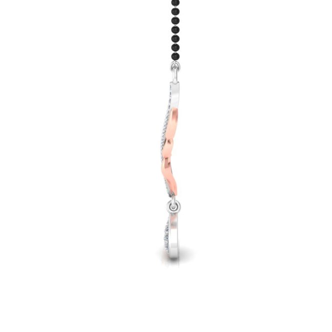 Harmony V-Drop Diamond Mangalsutra Pendant