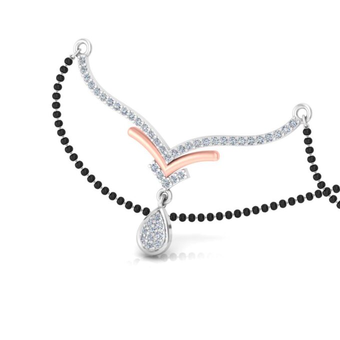 Vibrant V-Drop Diamond Tanmania Pendant