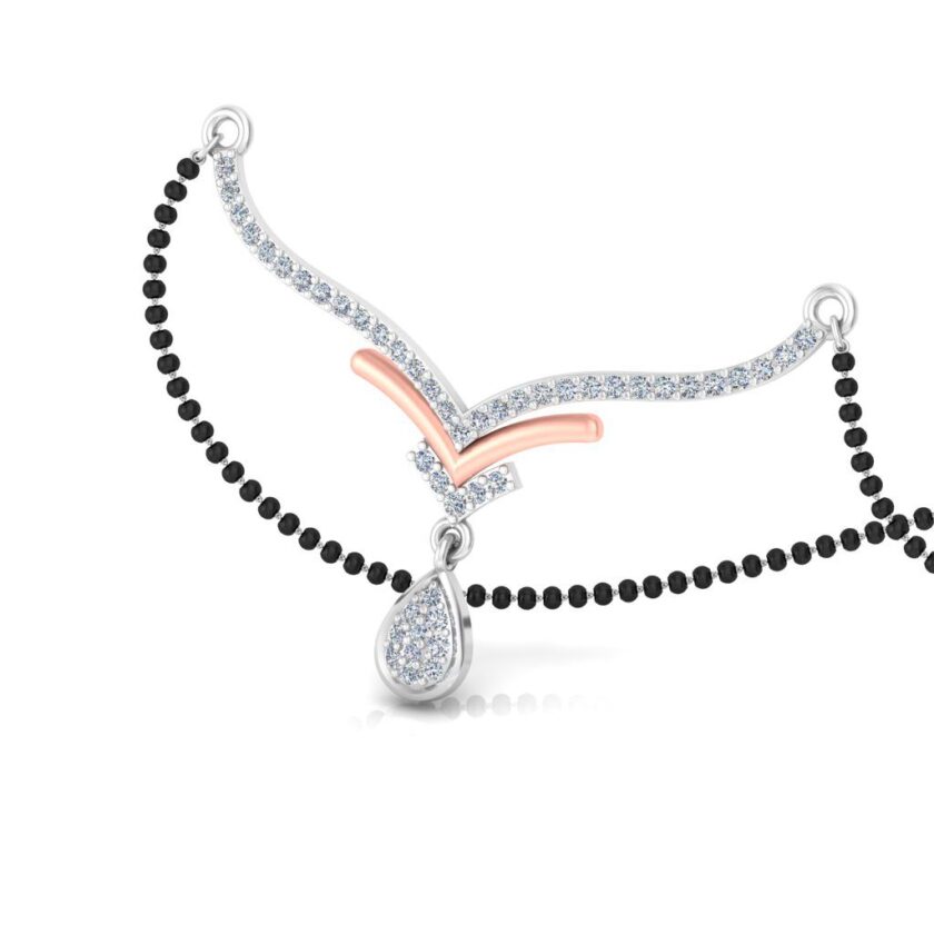 Vibrant V-Drop Diamond Tanmania Pendant
