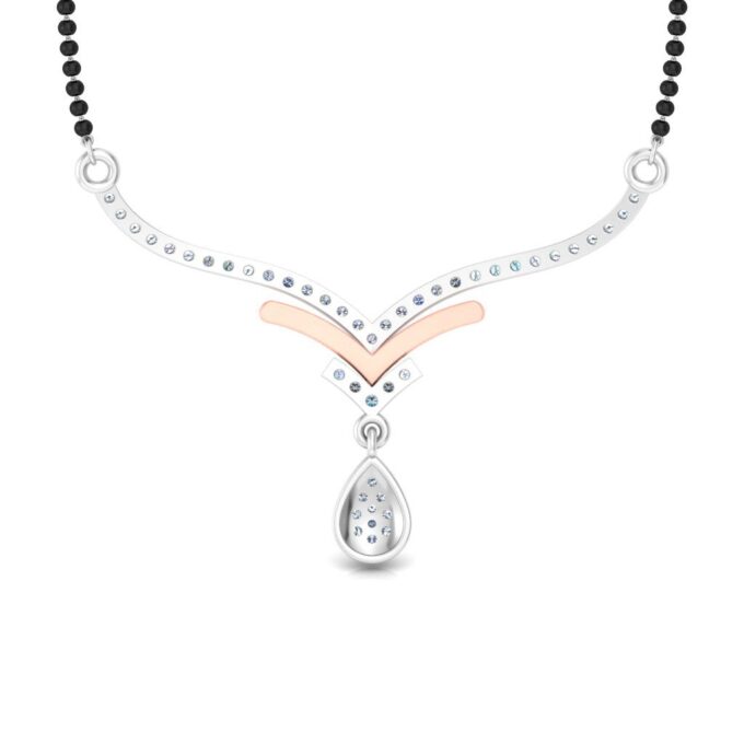 Vibrant V-Drop Diamond Tanmania Pendant