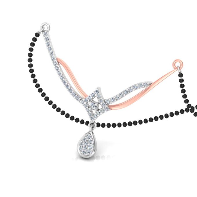 Elegant Square Diamond Tanmania Pendant