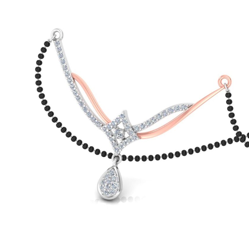 Elegant Square Diamond Tanmania Pendant