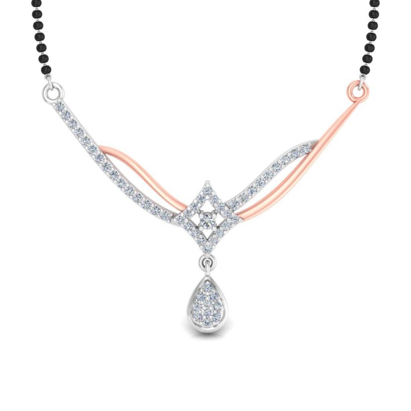 Elegant Square Diamond Tanmania Pendant - Image 2