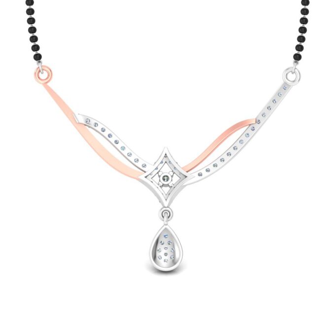 Elegant Square Diamond Tanmania Pendant