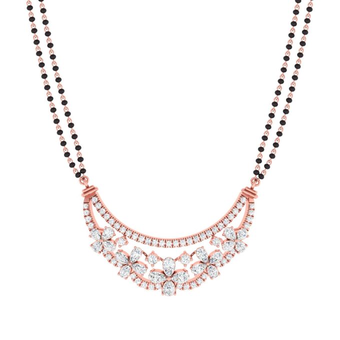 Floral Radiance Diamond Tanmania Pendant