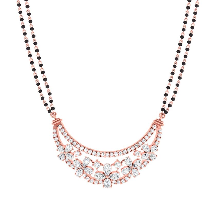 Floral Radiance Diamond Tanmania Pendant