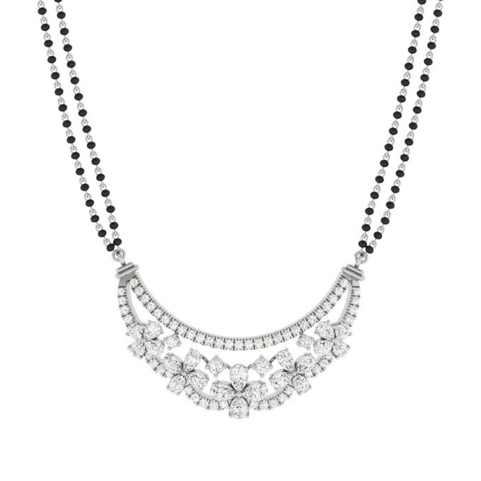 Floral Radiance Diamond Tanmania Pendant