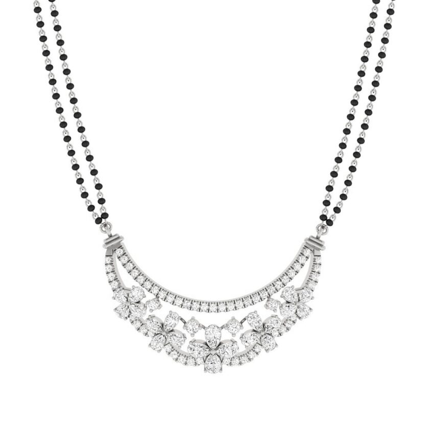 Floral Radiance Diamond Tanmania Pendant - Image 3