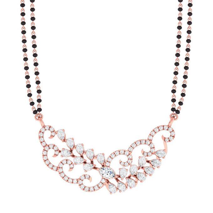 Indo-Western Marquise Diamond Tanmania Pendant