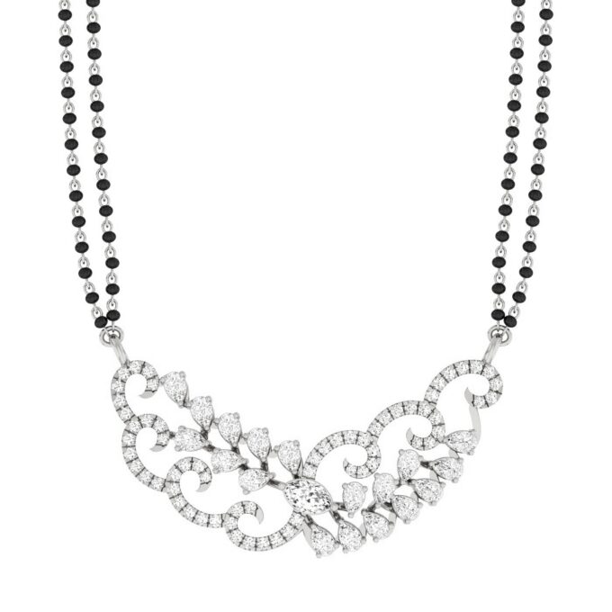 Indo-Western Marquise Diamond Tanmania Pendant