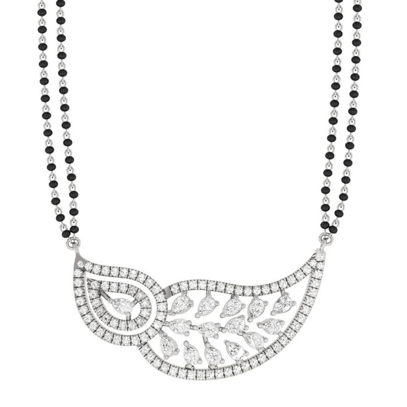 Elegant Drop Diamond Ensemble Tanmania Pendant - Image 3