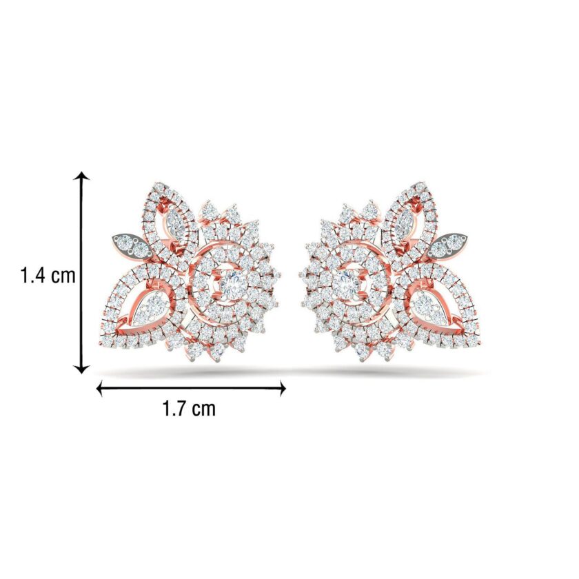 DIAMOND DOME EARRINGS - Image 2