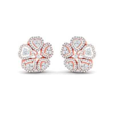 HEART CLUSTER EARRINGS