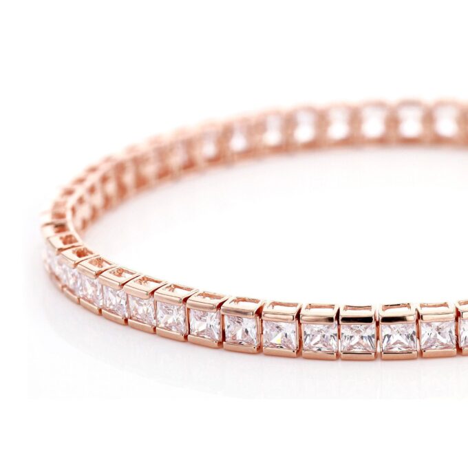 Modern Elegance Princess Cut Tennis Bracelet