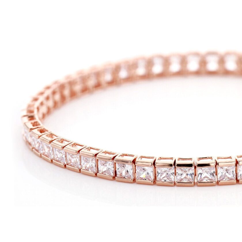 Modern Elegance Princess Cut Tennis Bracelet - Image 2