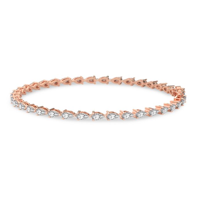 Contemporary Pear Cut Tennis Bracelet