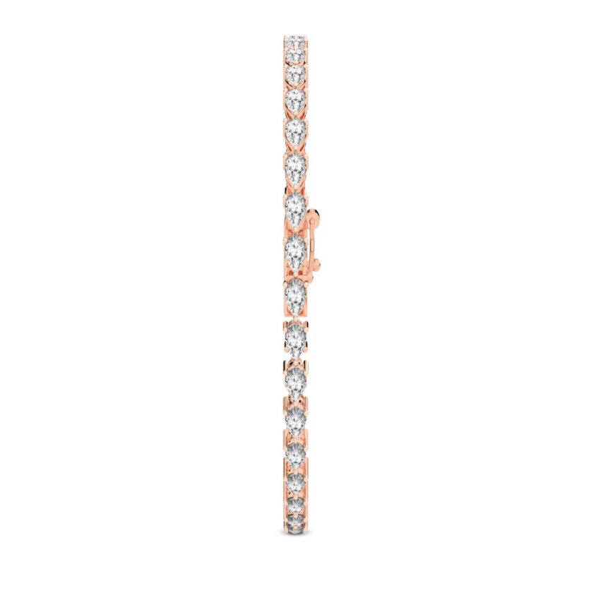 Contemporary Pear Cut Tennis Bracelet - Image 3