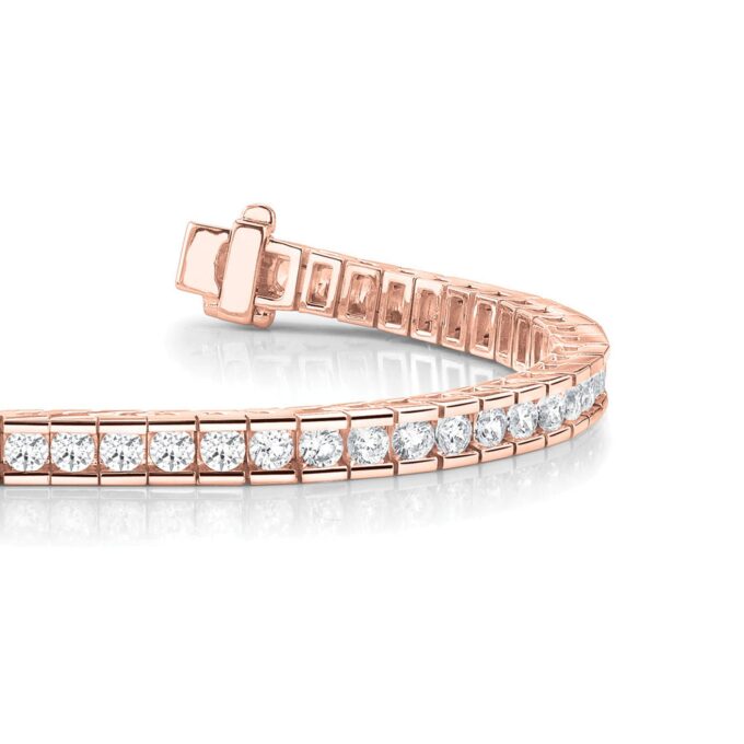 Modern Brilliance Round Diamond Tennis Bracelet