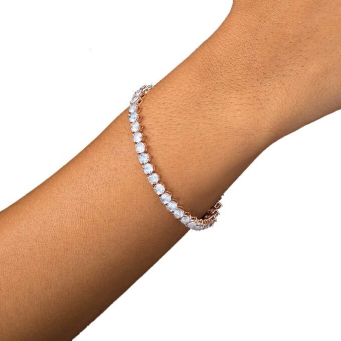 Customizable Round Diamond Tennis Bracelet