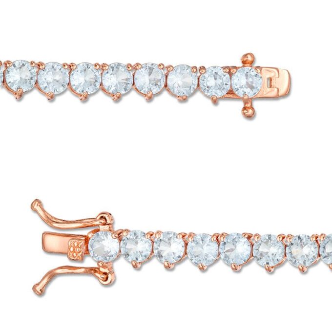 Customizable Round Diamond Tennis Bracelet