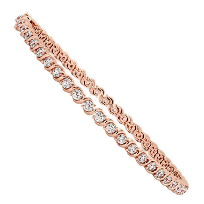 Sculpted Elegance Diamond Bracelet