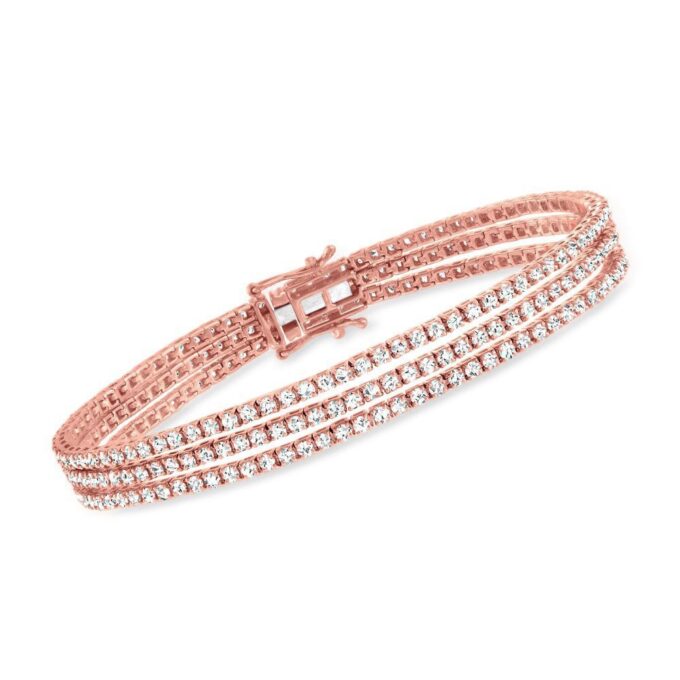 Triple Brilliance Diamond Tennis Bracelet