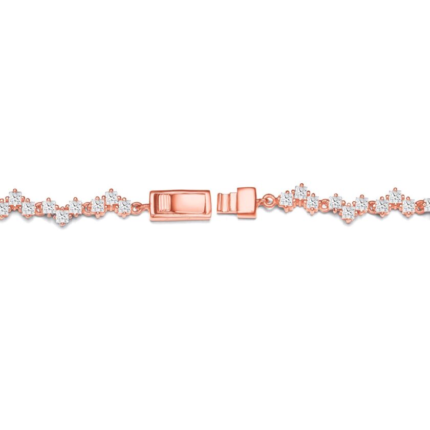 Zigzag Brilliance Diamond Tennis Bracelet - Image 2