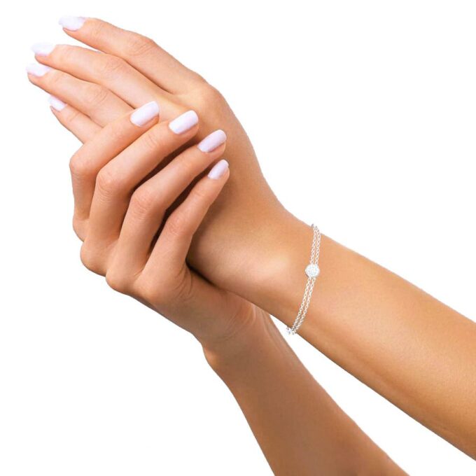 Cluster Sparkle Circle Bracelet