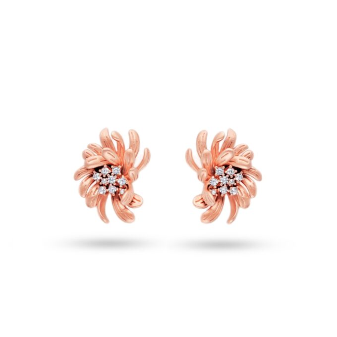"Nature's Edge" Diamond Brooch-Style Earring Tops