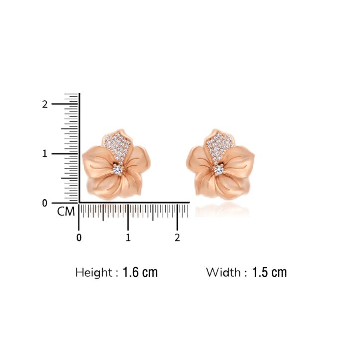 Diamond Glow Flower Pendant Set