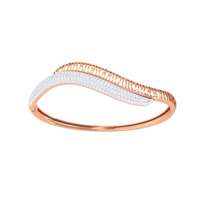 Duo Harmony Stiff diamond Bracelet - Image 2