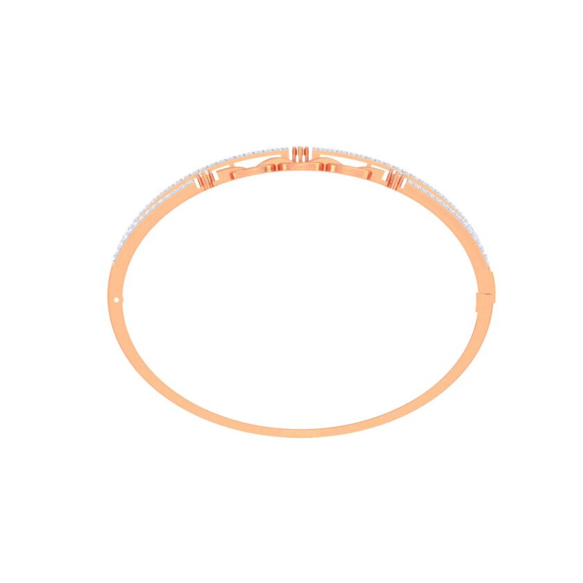 Duo Elegance Stiff Diamond Bracelet - Image 3