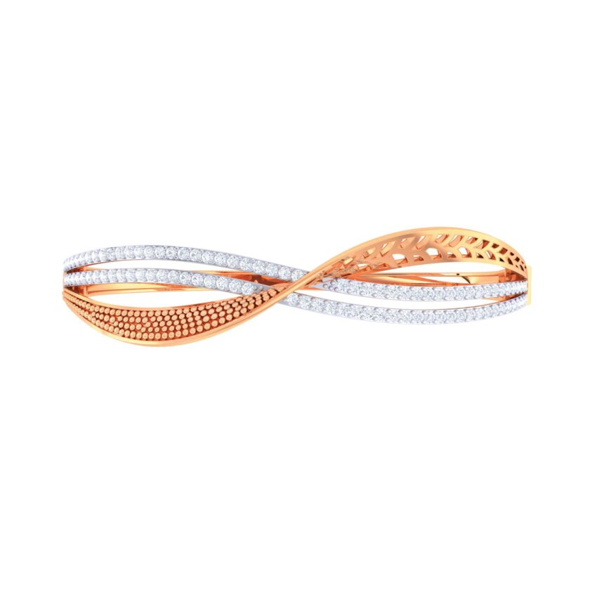 Twisted Elegance Diamond Bracelet - Image 2