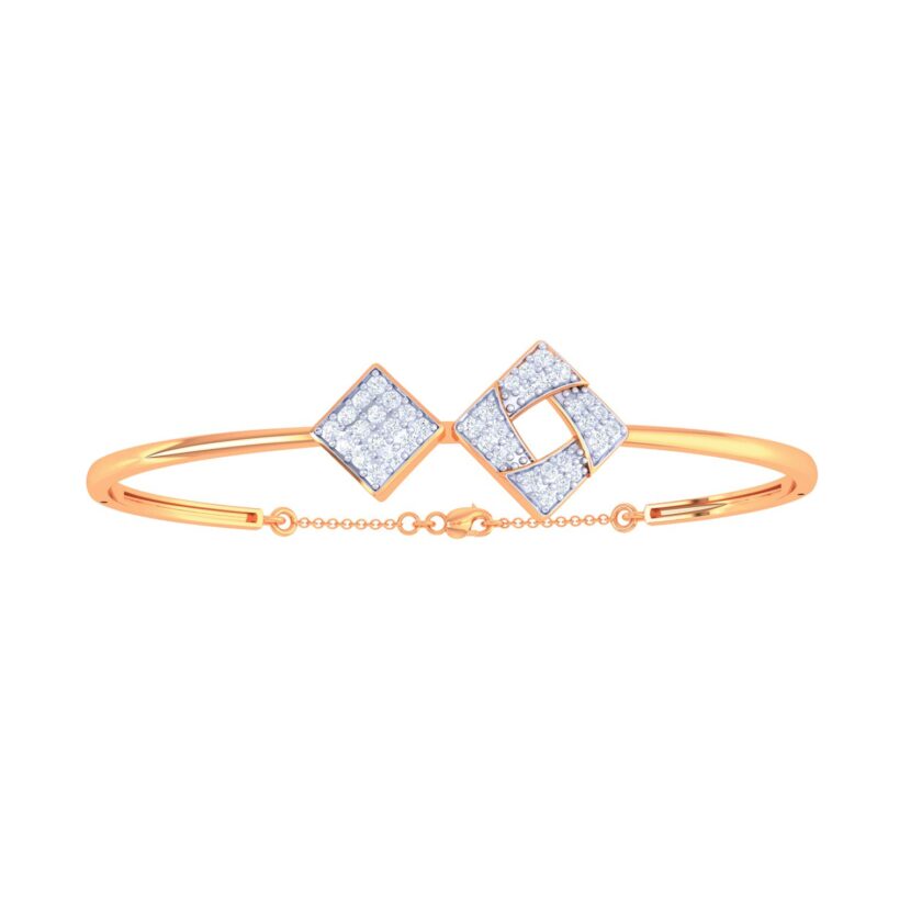 Elegant Duo Square Bracelet - Image 2