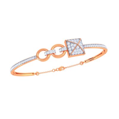 Radiant Pyramid Link Bracelet