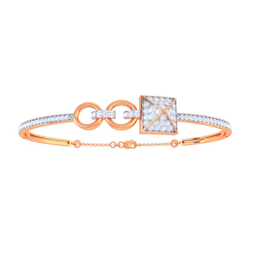 Radiant Pyramid Link Bracelet - Image 2