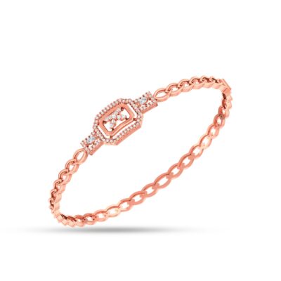 Hexagonal Elegance Diamond Bracelet