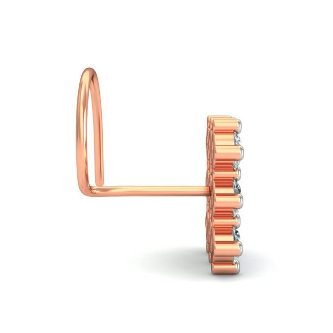 9 Diamonds Square Shape Diamond Nosepin